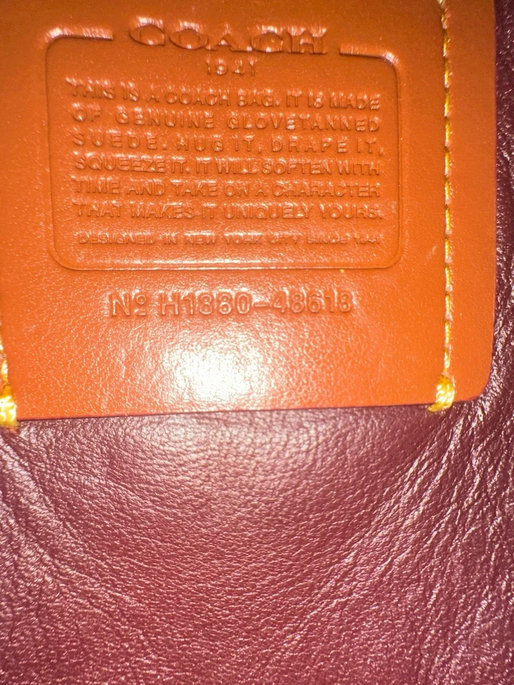 Coach Suede Pyramid Rivet Crossbody Bag